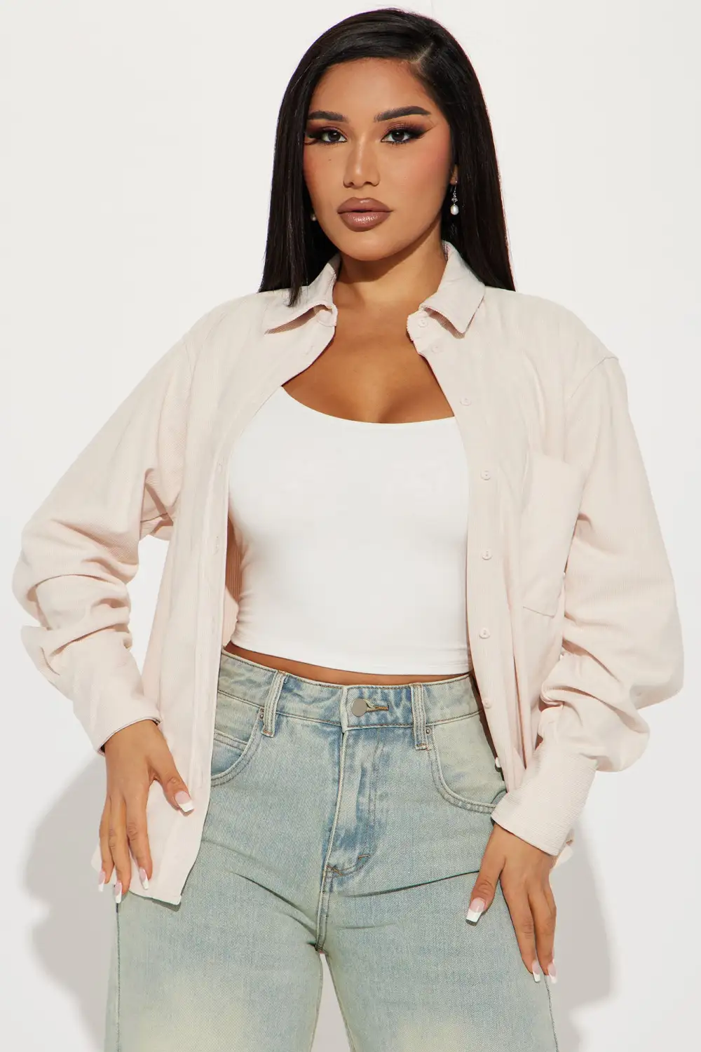 Georgie Corduroy Shirt - Cream
