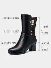 Women's Burgundy Warm Winter Ankle Boots with Faux Fur Lining, Stylish and Comfortable for Cold Weather, Casual & Outdoor Wear.