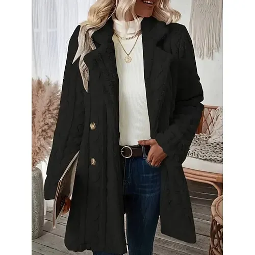 Women's Fleece Jacket Casual Jacket Hoodie Jacket Comfortable Breathable Zipper Pocket Casual Solid Color Vacation Street Casual Daily Wear Zipper Regular Hooded Regular Fit Long Sleeve Outerwear