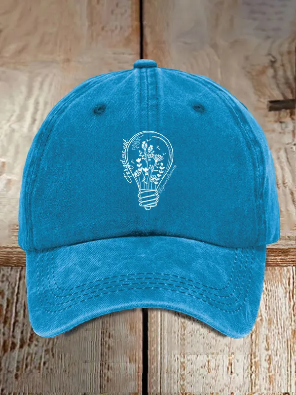 Alzheimer'S Awareness Print Casual Baseball Cap