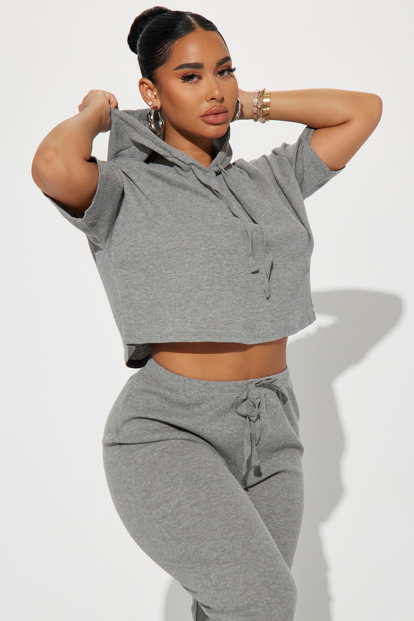 Living With You Jogger Set - Grey