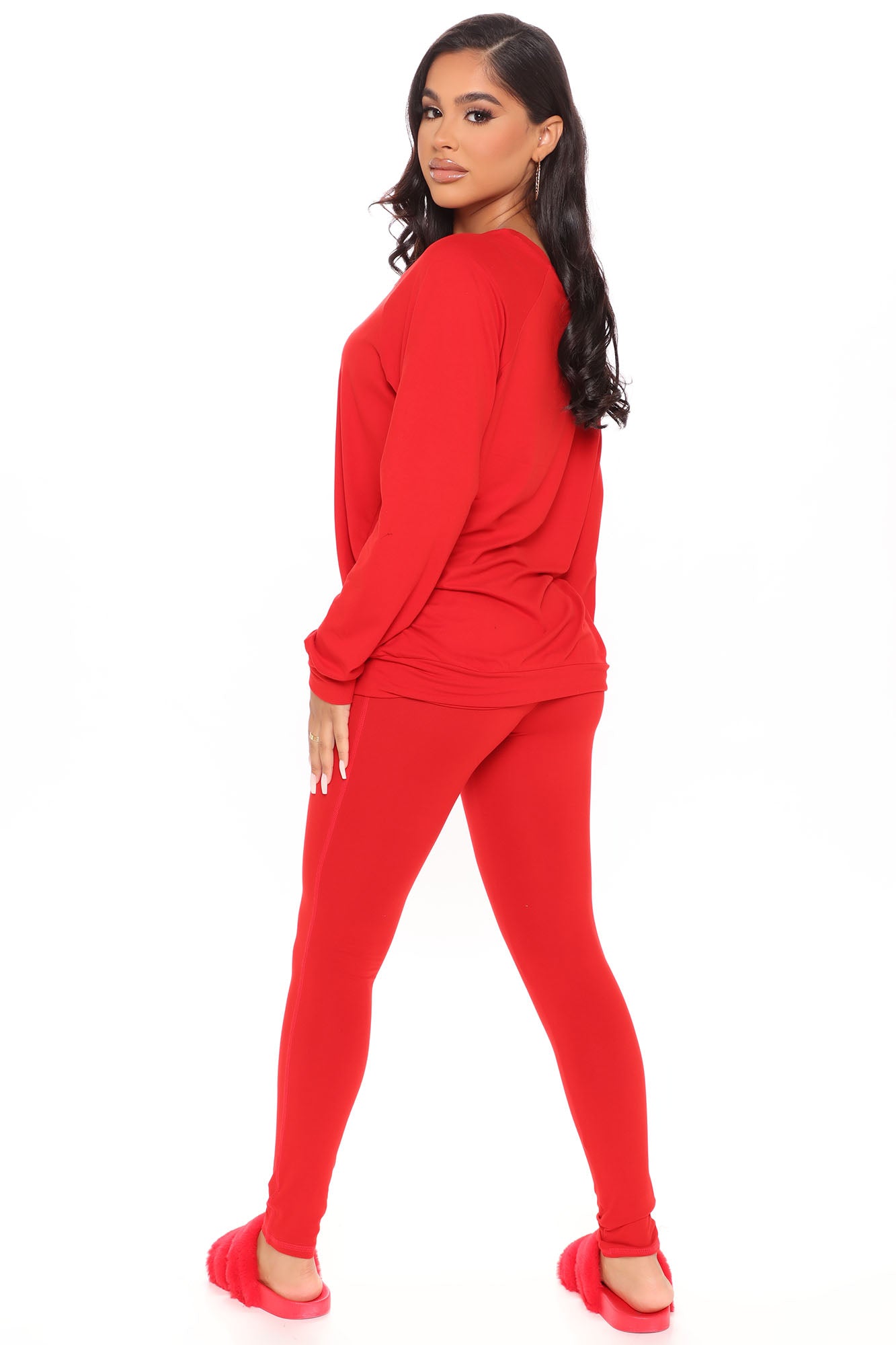 Kick Back Legging Set - Red