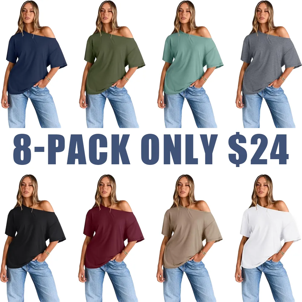 Women's Off Shoulder T-Shirt – Casual & Comfy Fit