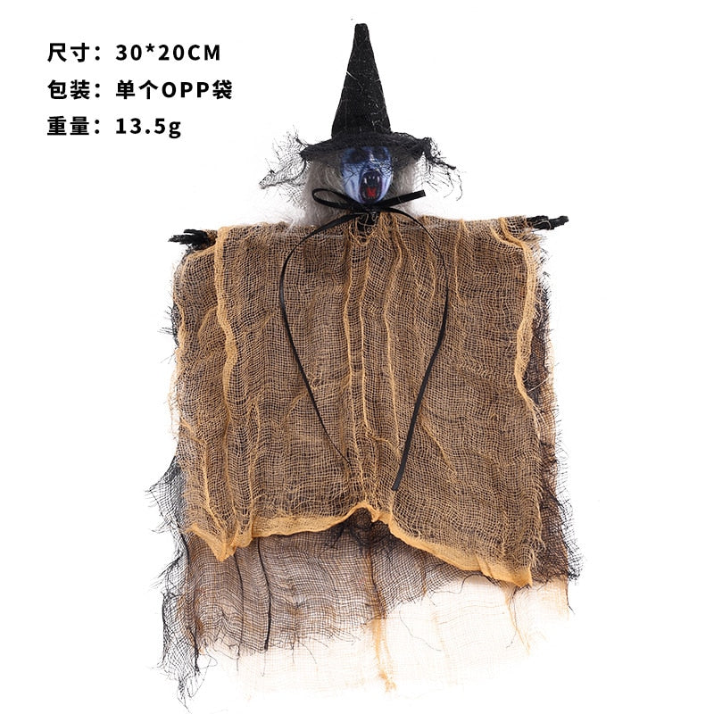 Halloween Fright Devil Doll Pendant Scarecrow Ghost Hanging Ornaments Ghost Festival Happy 2023 Halloween Party Decor For Home