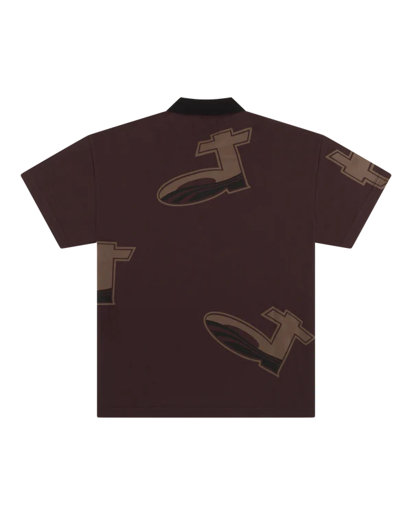 DT Pique Polo Brown