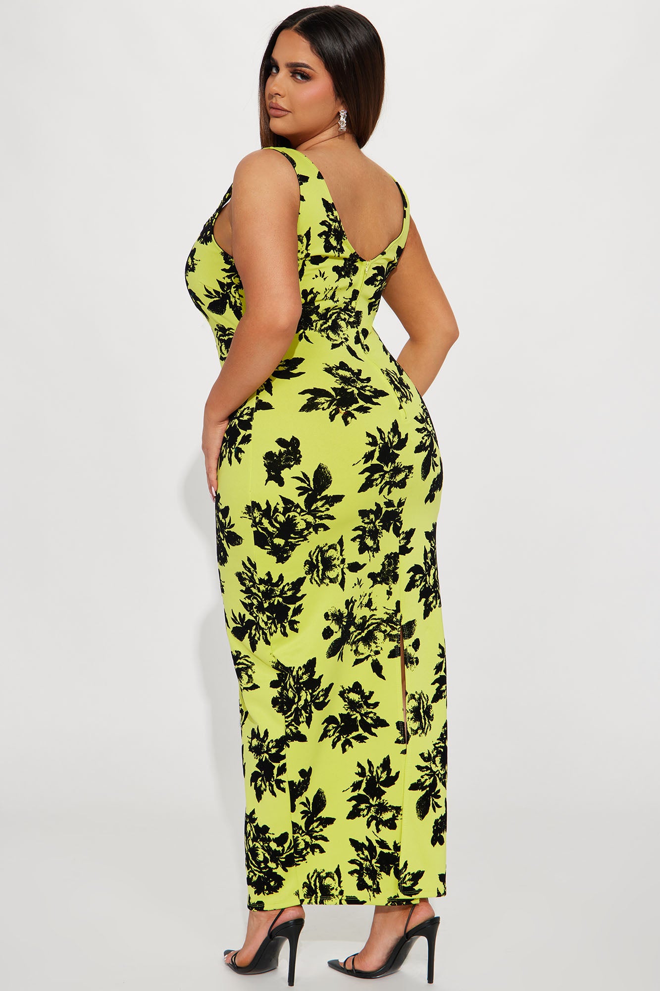 Palm Springs Floral Maxi Dress - Yellow