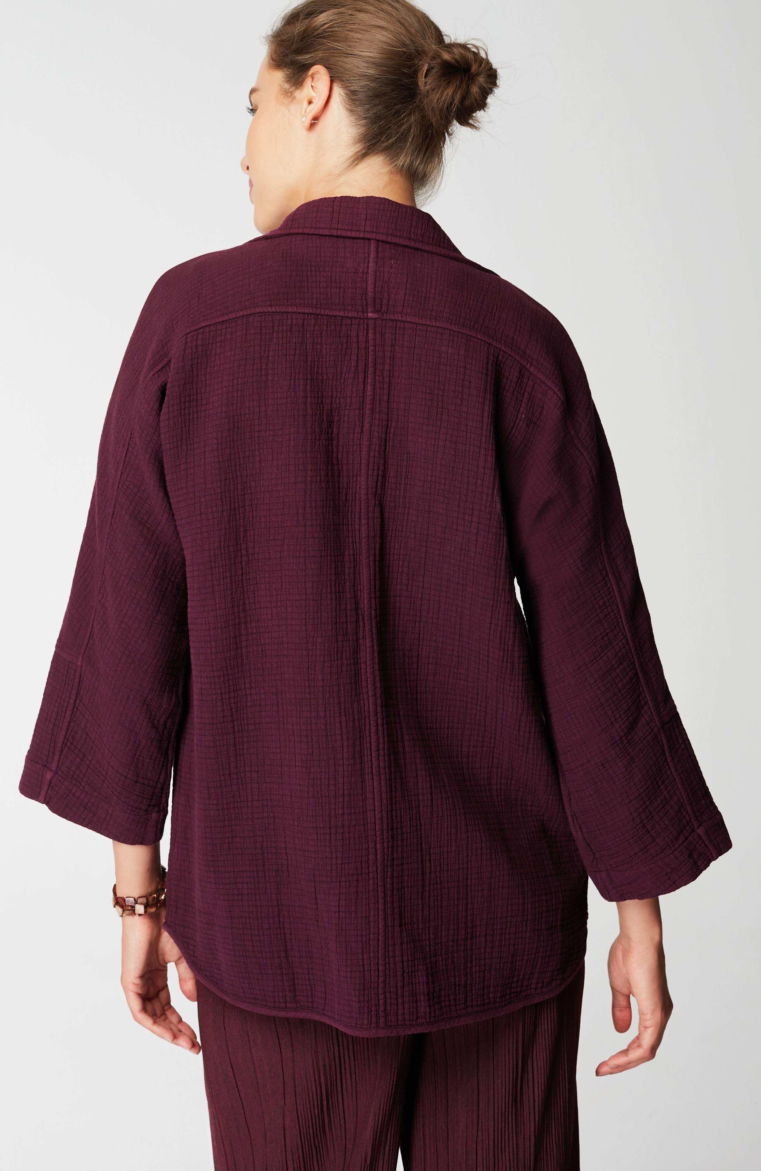 Pure Jill Relaxed Gauze Blazer