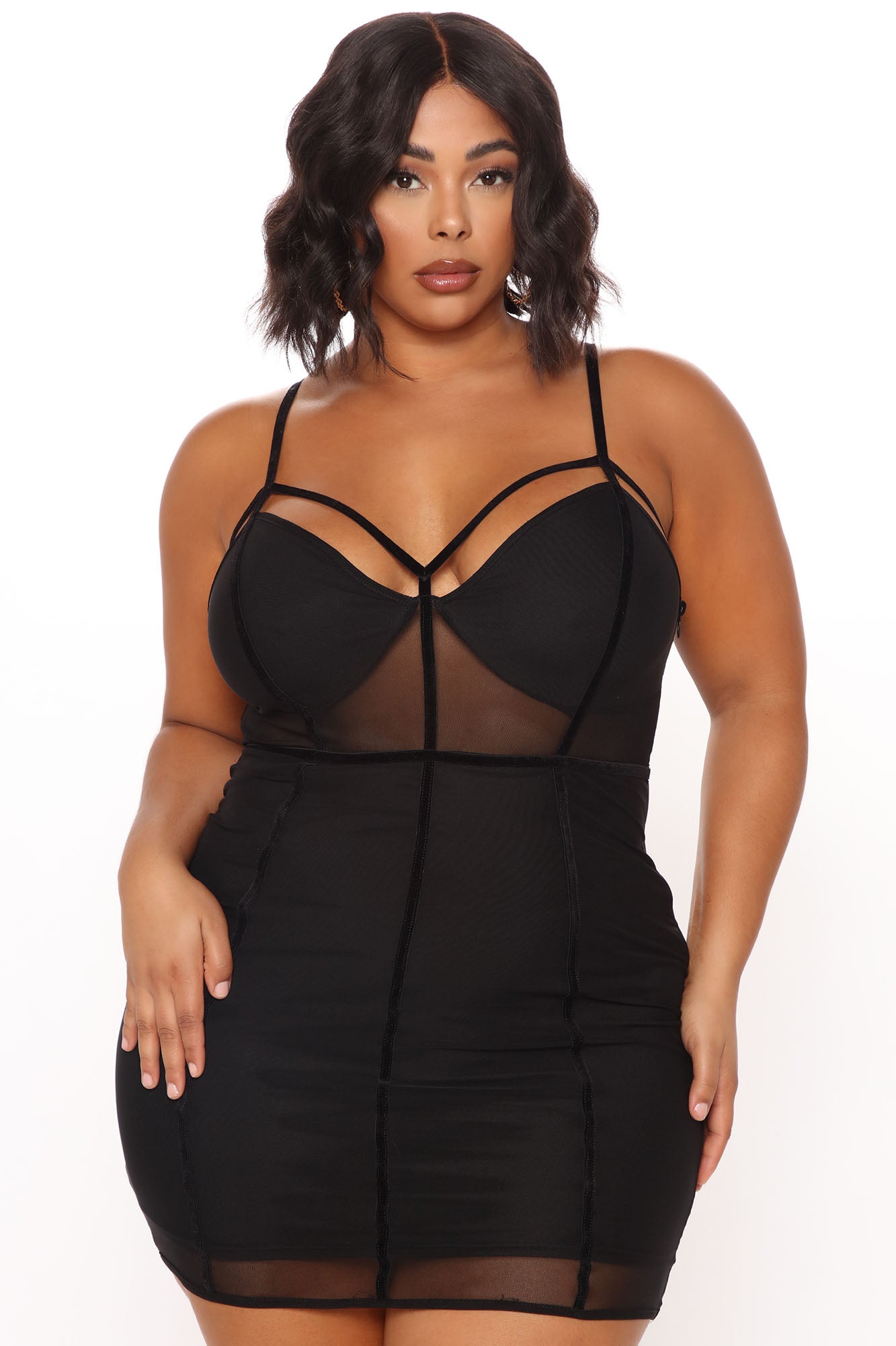 Avenge Mesh Dress - Black
