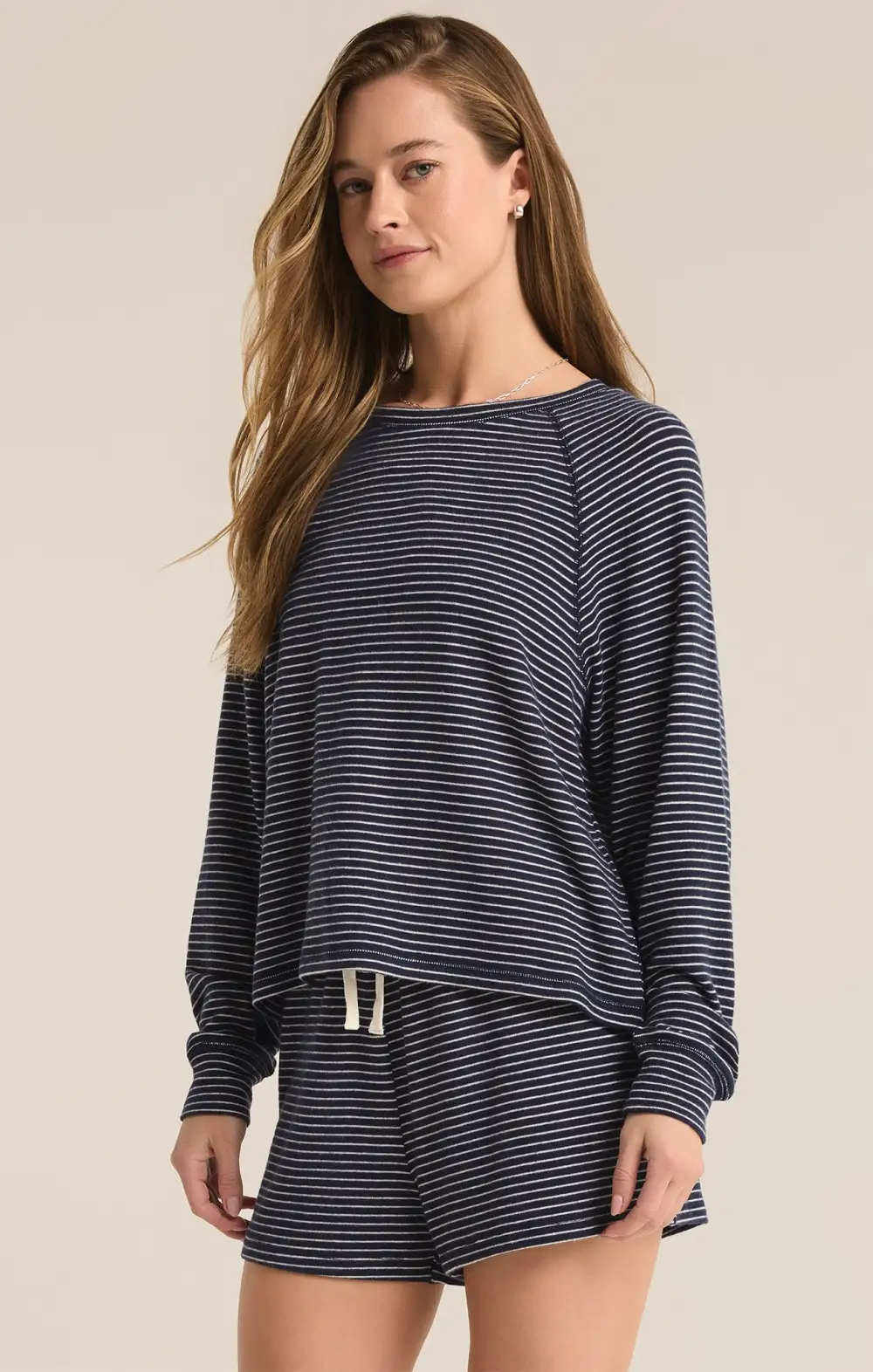 Staying In Stripe Long Sleeve Top
