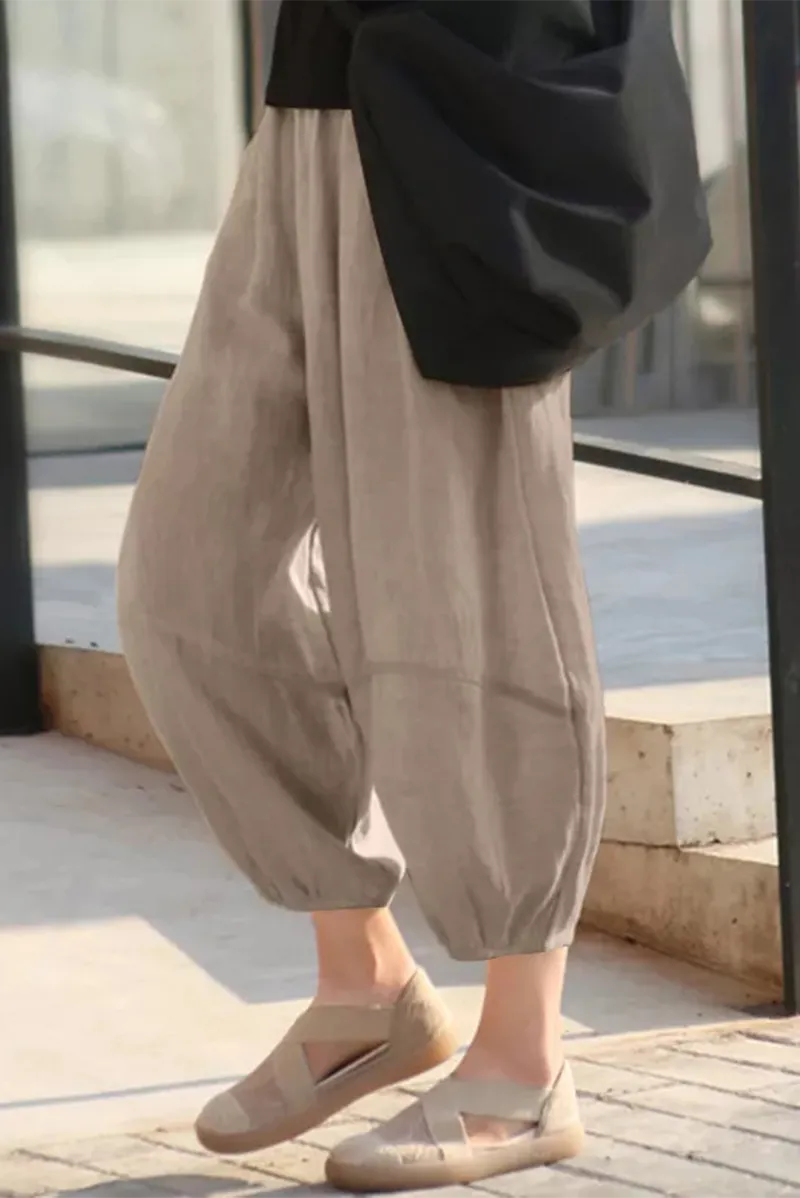 Casual Solid Patchwork Harlan Mid Waist Harlan Solid Color Bottoms