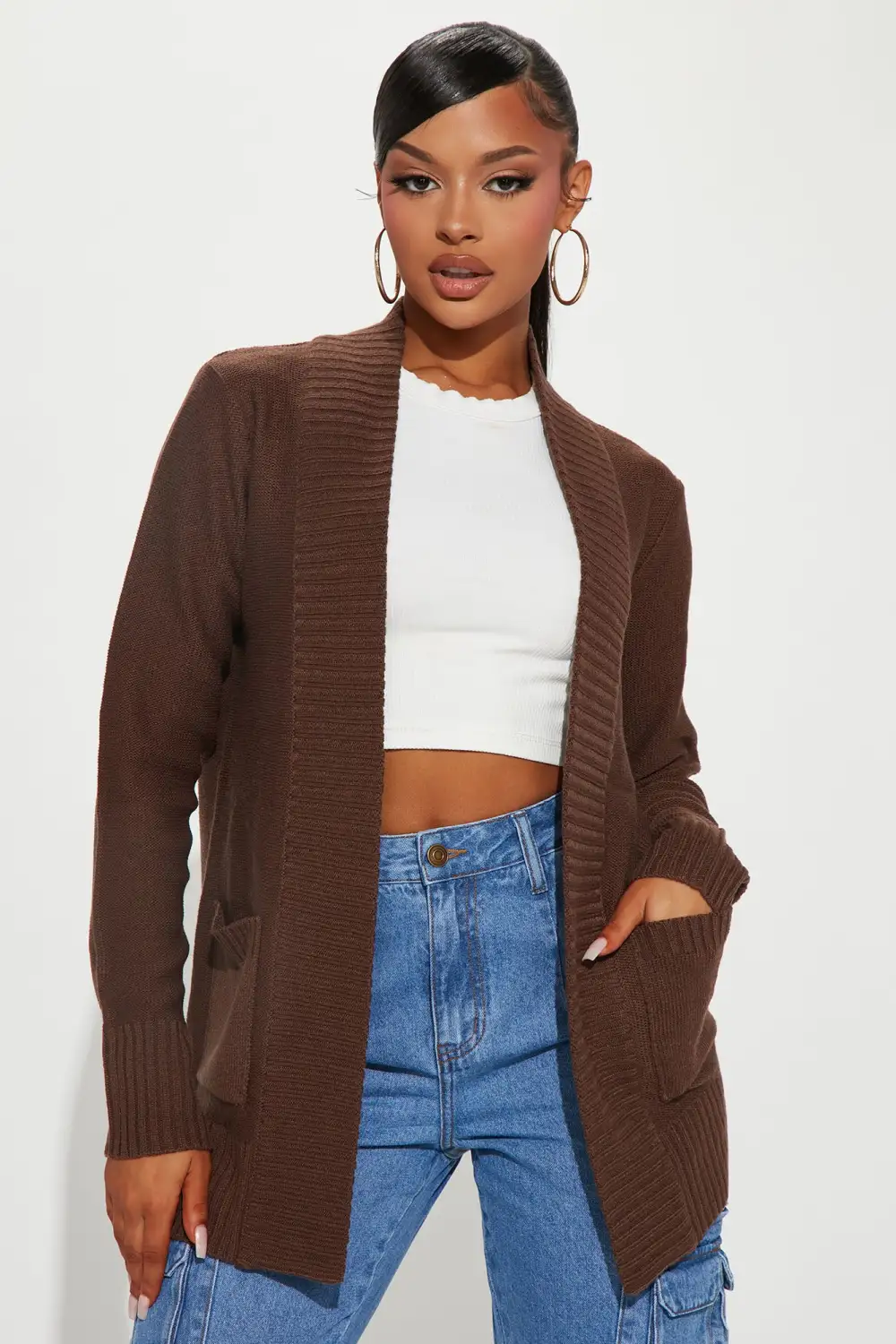Moments After Cardigan - Chocolate
