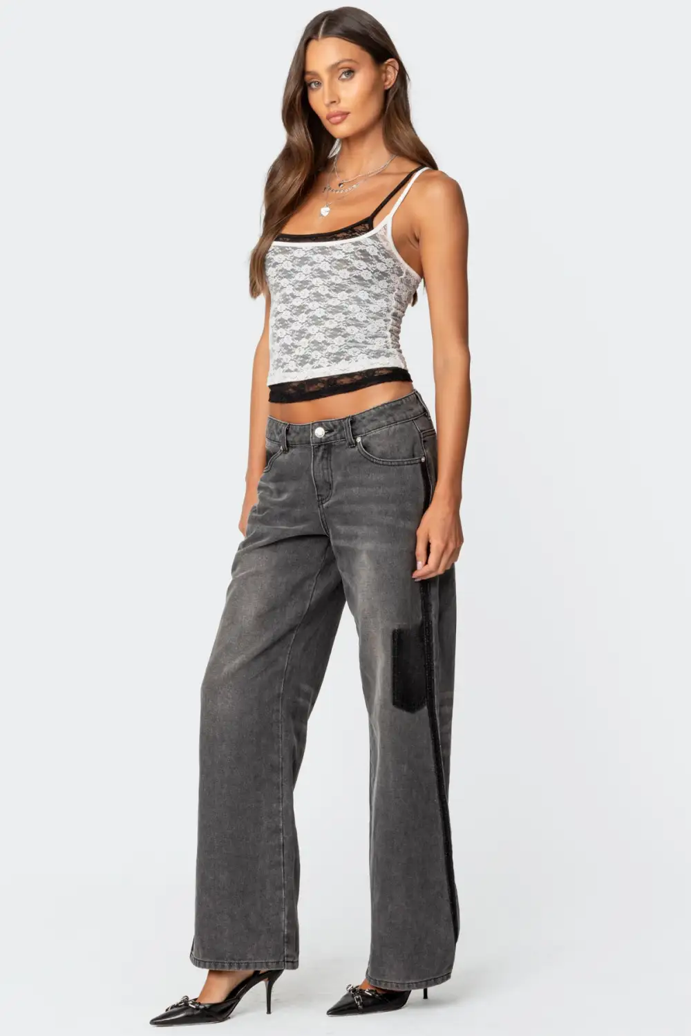 Wynnie Layered Lace Tank Top