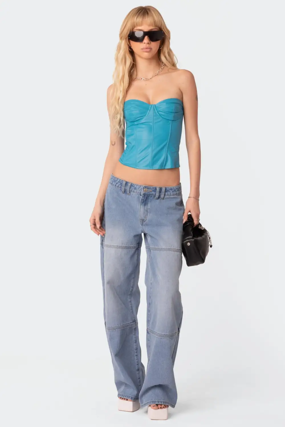 Aniyah Faux Leather Corset