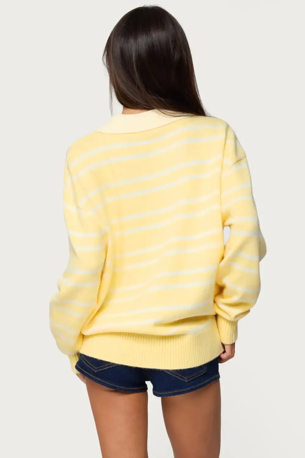 Rilynn Striped Polo Sweater