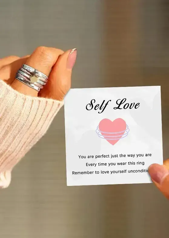 Heart Alloy Spinning Fidget Ring(⚡Clearance Sale)