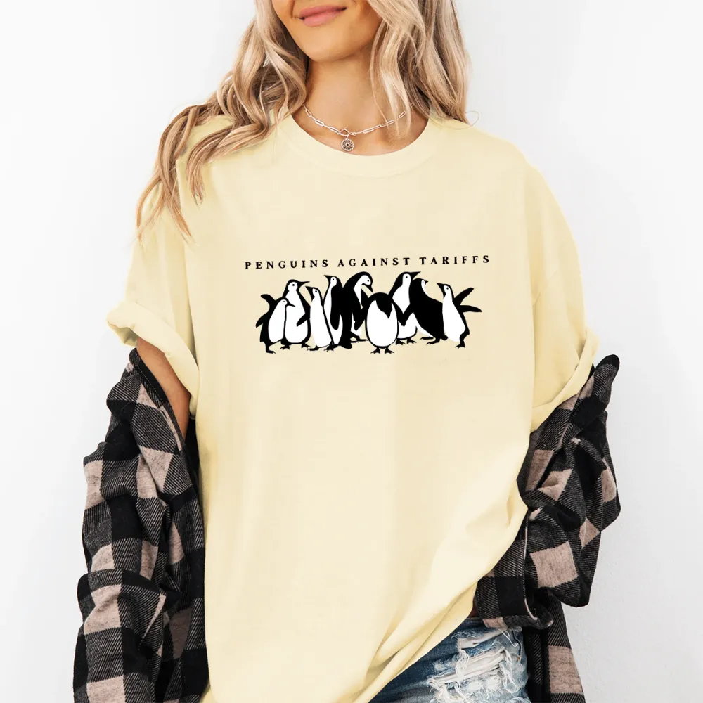 Penguins Against Tariffs T-Shirts