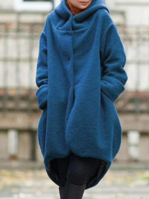 Long Sleeve Pockets Hoodie Jacket
