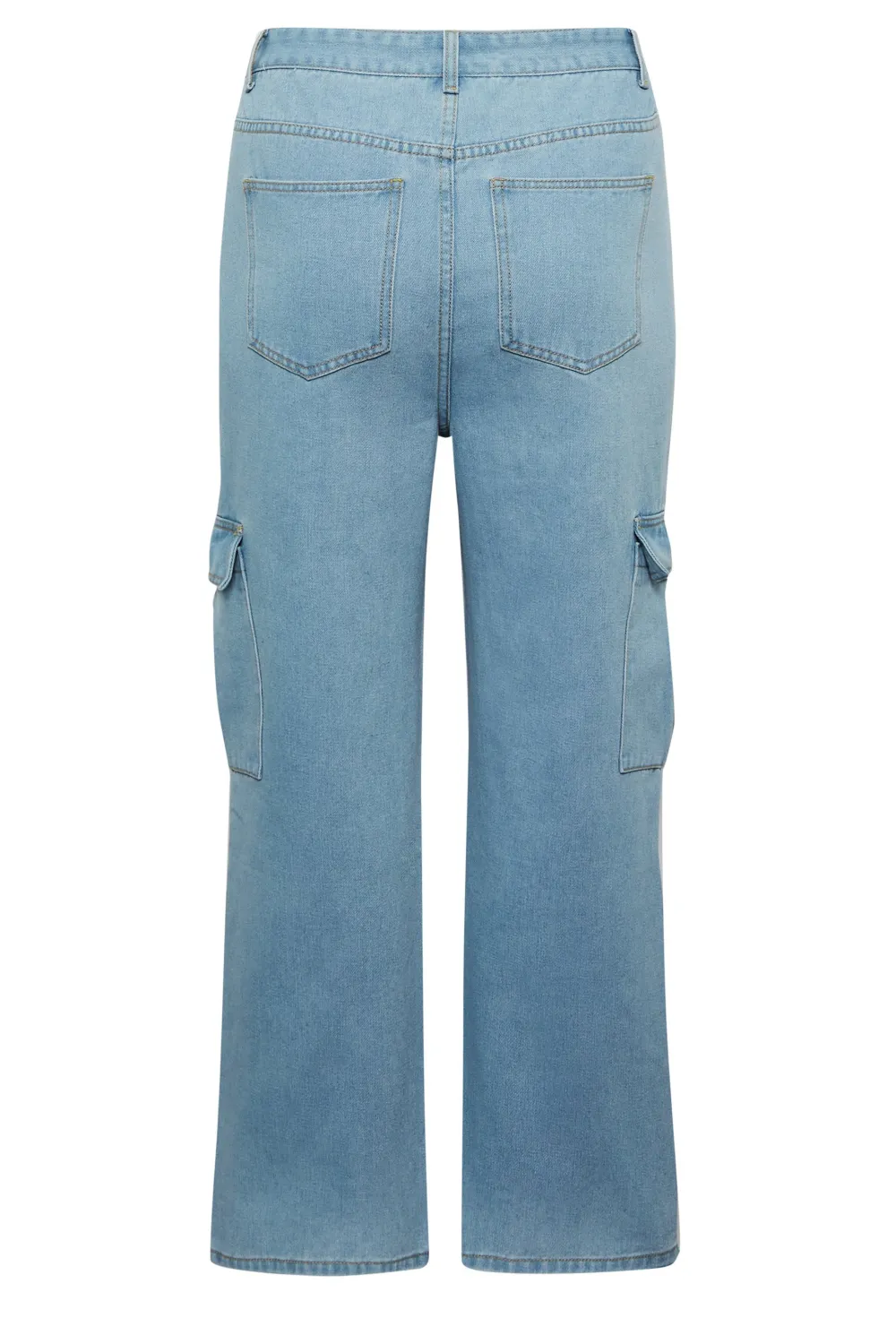 YOURS Curve Stone Brown Cargo Jeans