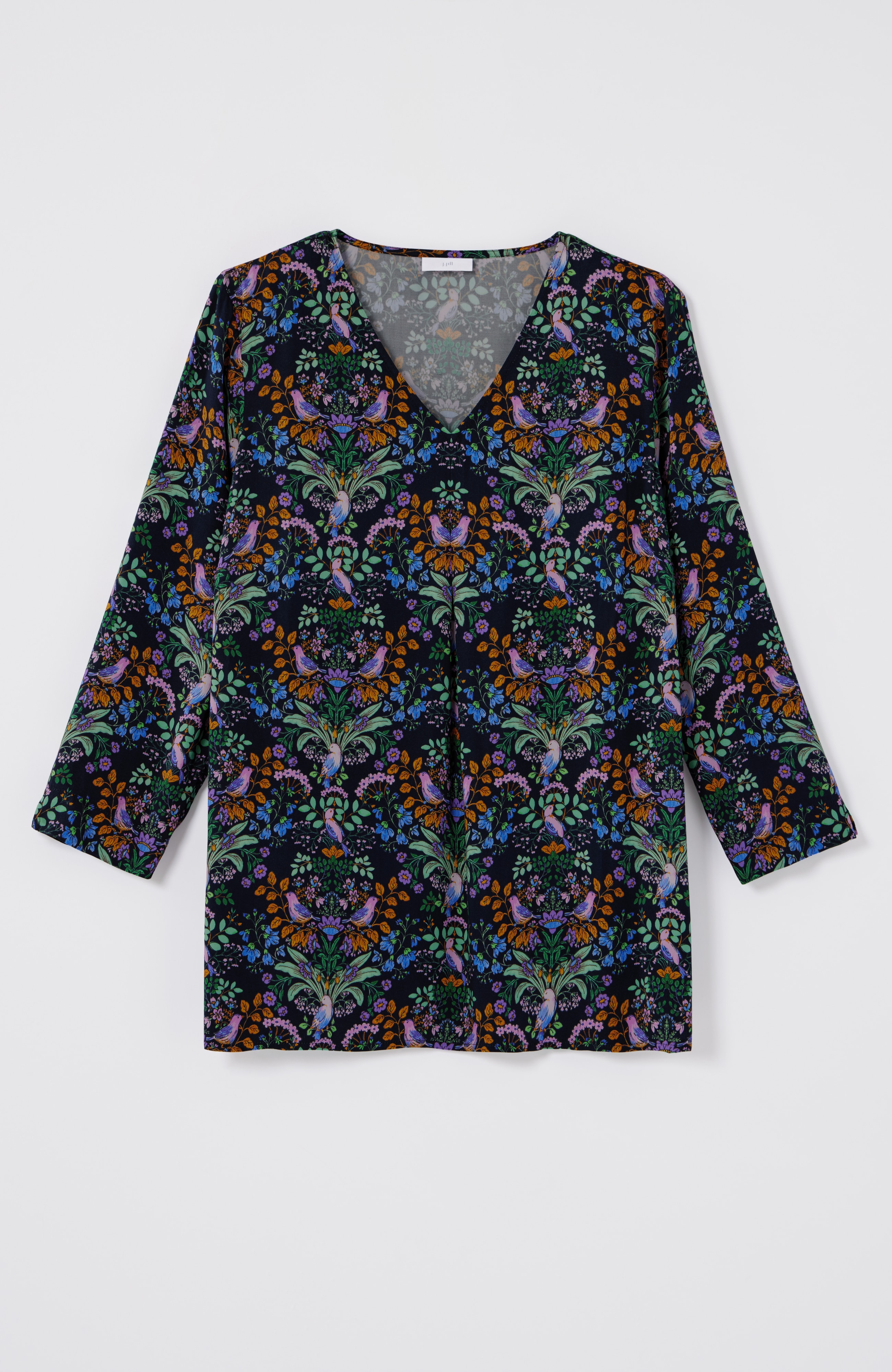 Delightful Garden Printed Satin Top