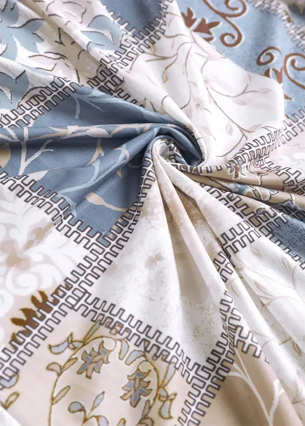 Geometric Print Long Sleeve Light Cardigan