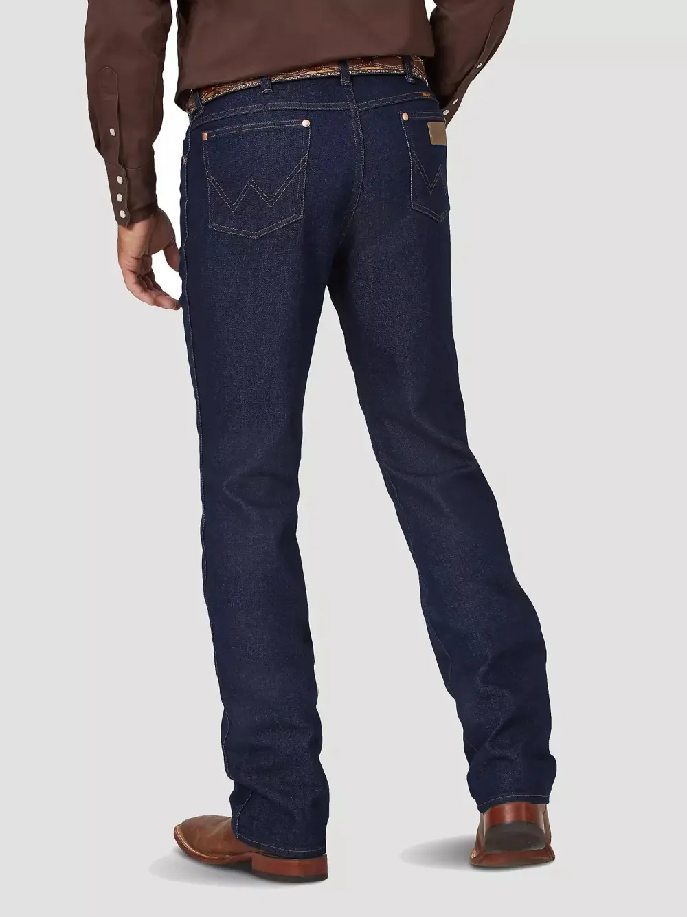 WRANGLER COWBOY CUT SLIM FIT ACTIVE FLEX JEANS IN BLEACH