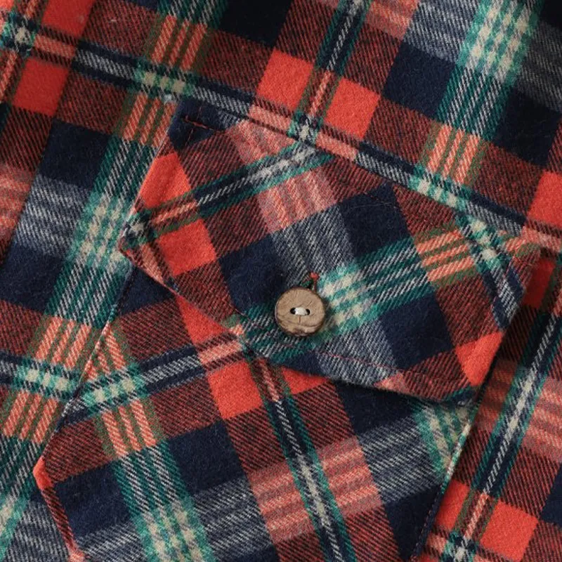 Mens Plaid Thick Plush Casual Jacket