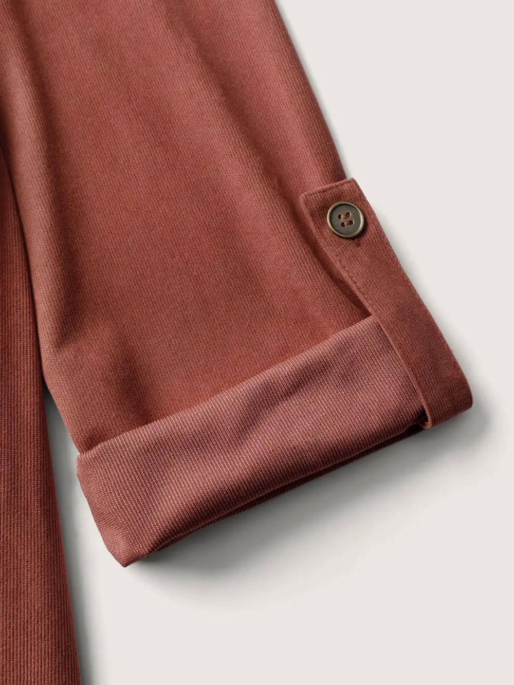 Corduroy Tab Sleeve Belted Midi Dress