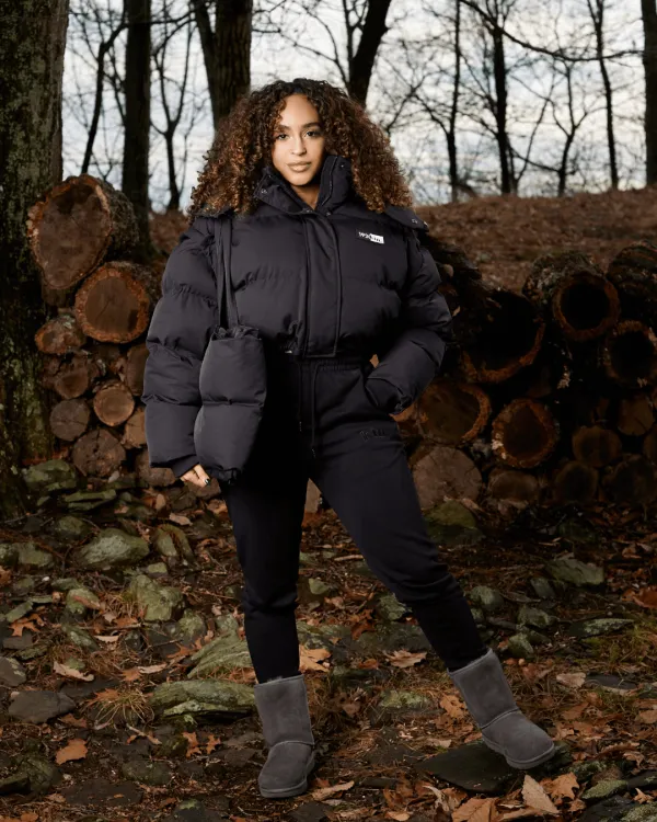 Black Pepper Mid Utility Puffer