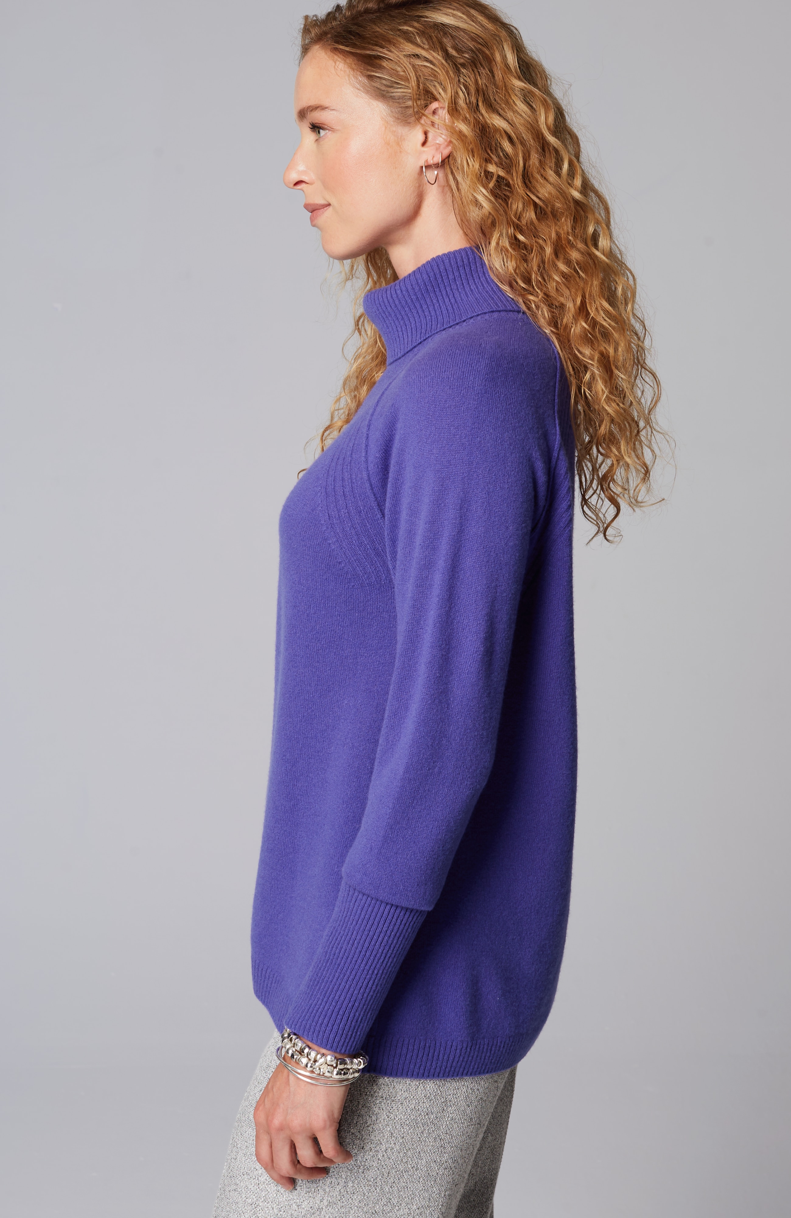 Cashmere Cowl-Neck Sweater