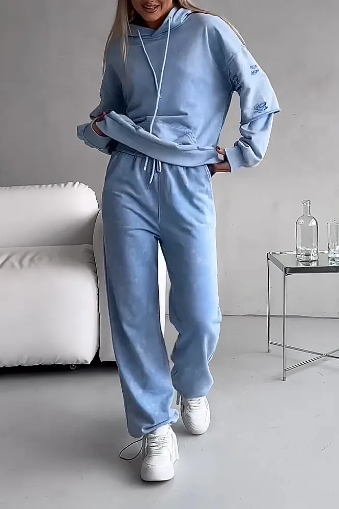 Women's Laundry Hoodies & Pants Two Piece Set