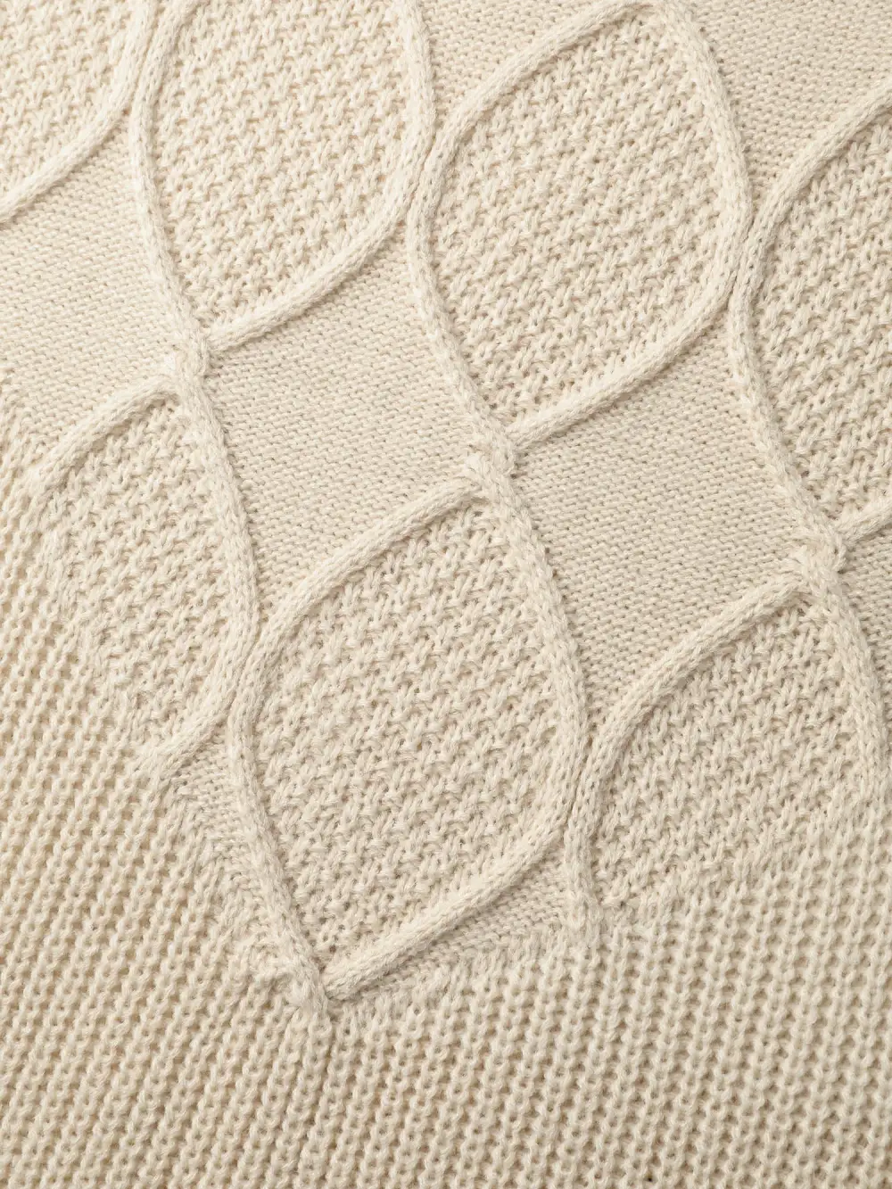 Textured Round Neck Ribbed Pullover