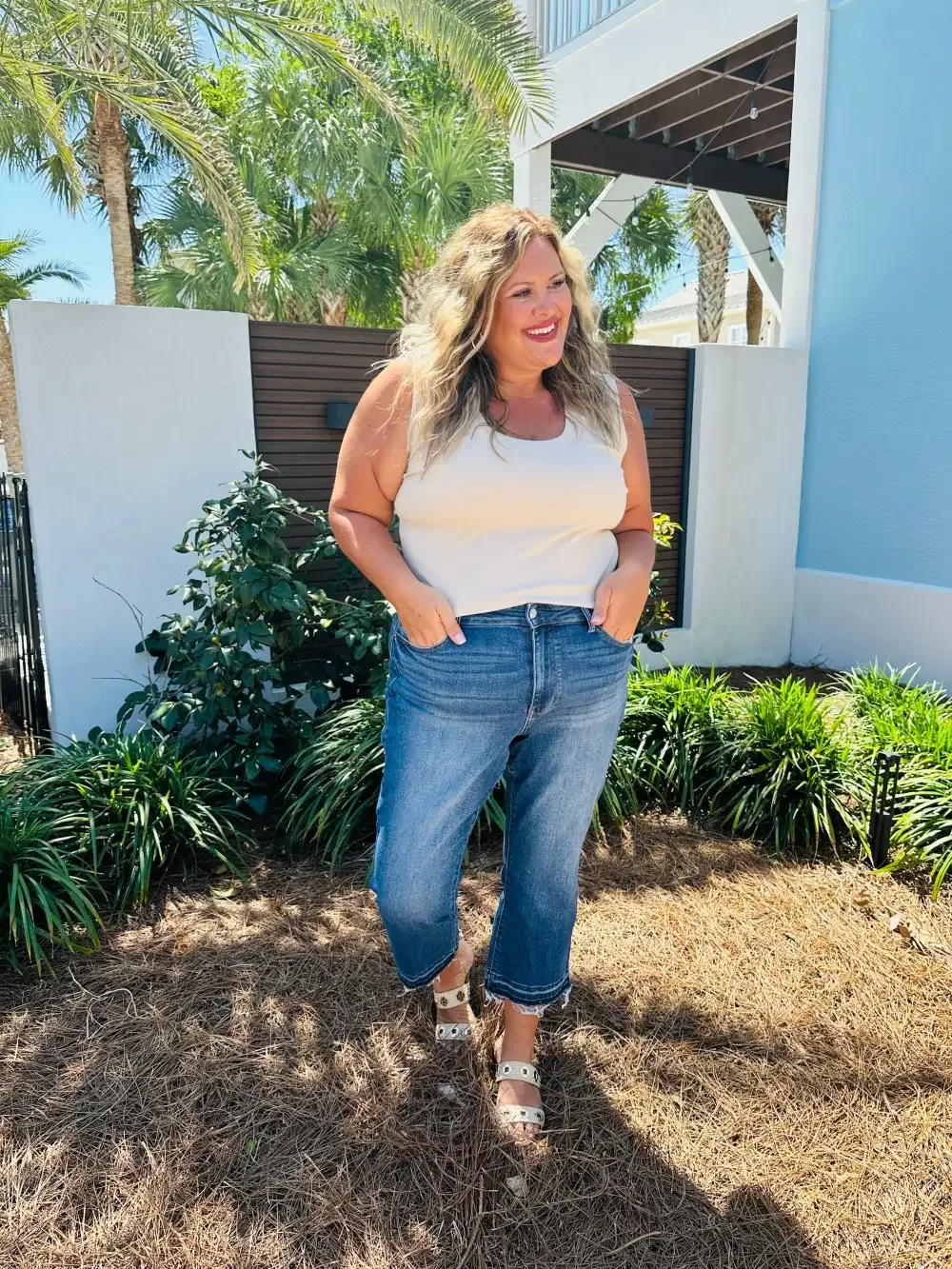Judy Blue When Summer Kicks In Kick Flare Jeans