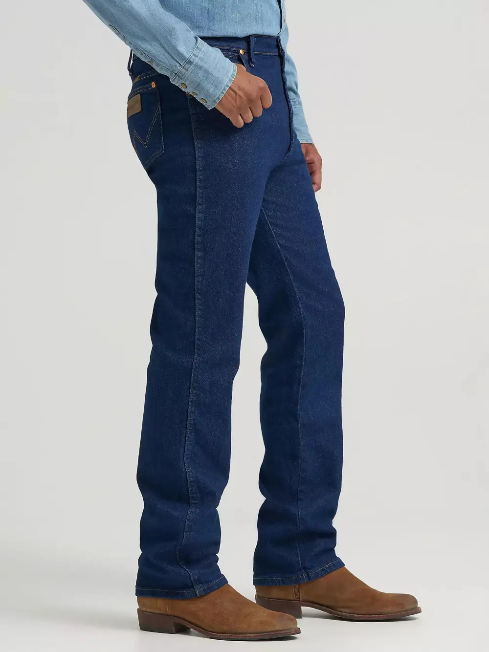 WRANGLER COWBOY CUT NAVY STRETCH SLIM FIT JEAN IN NAVY