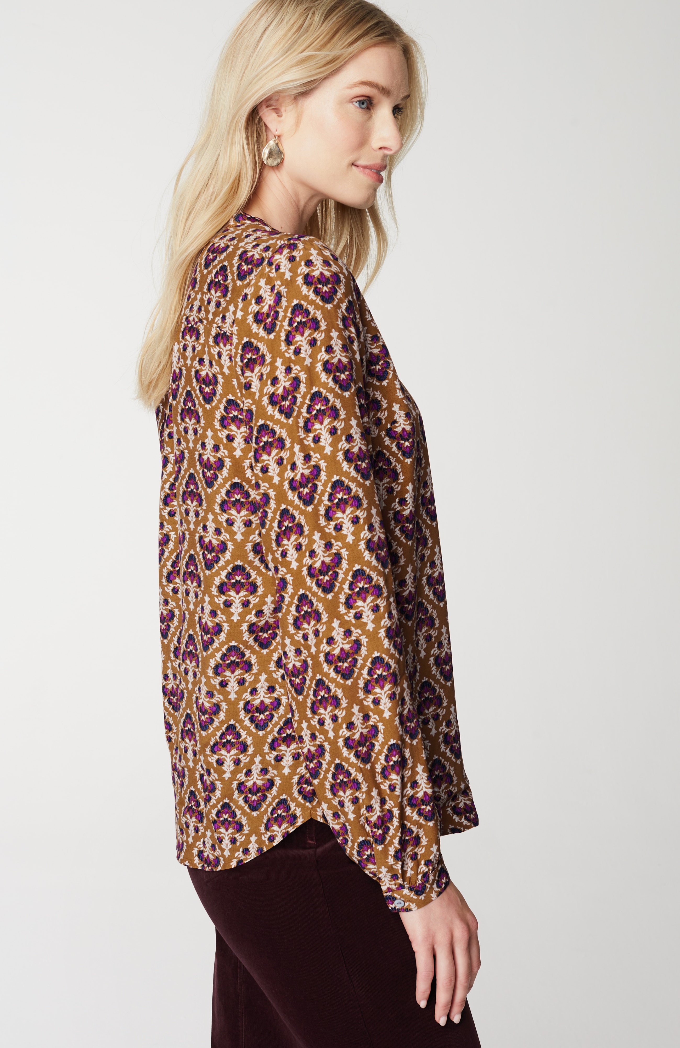 Button-Front Top