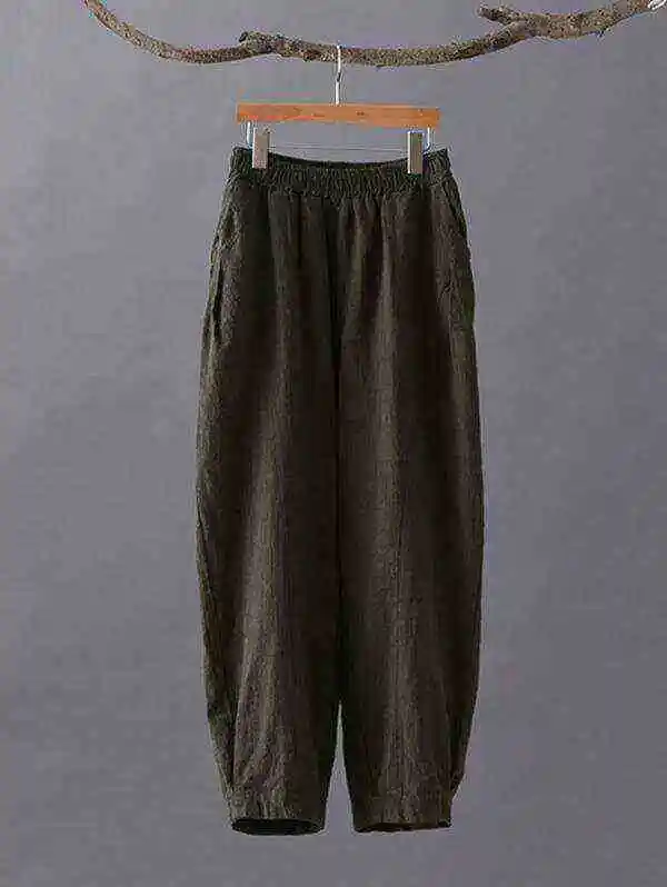 Loose Solid Color Casual Pants