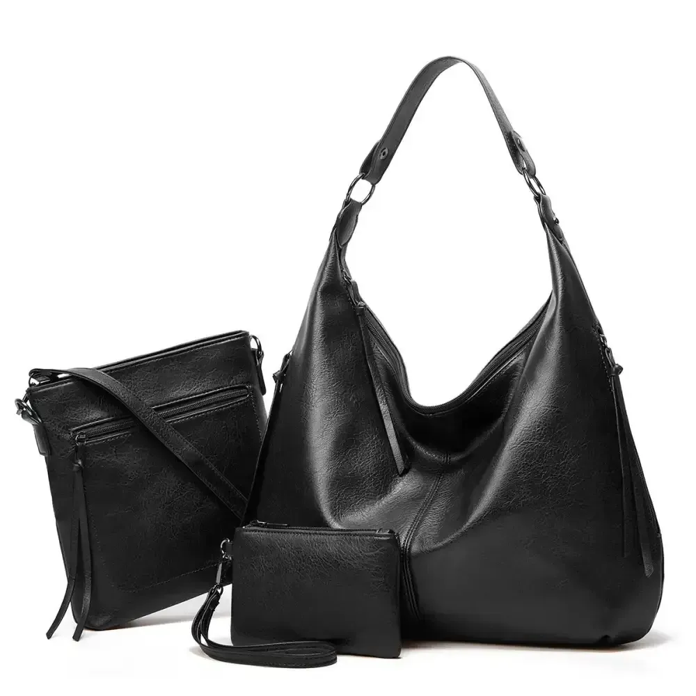 Women's Three-in-one Leather Bag