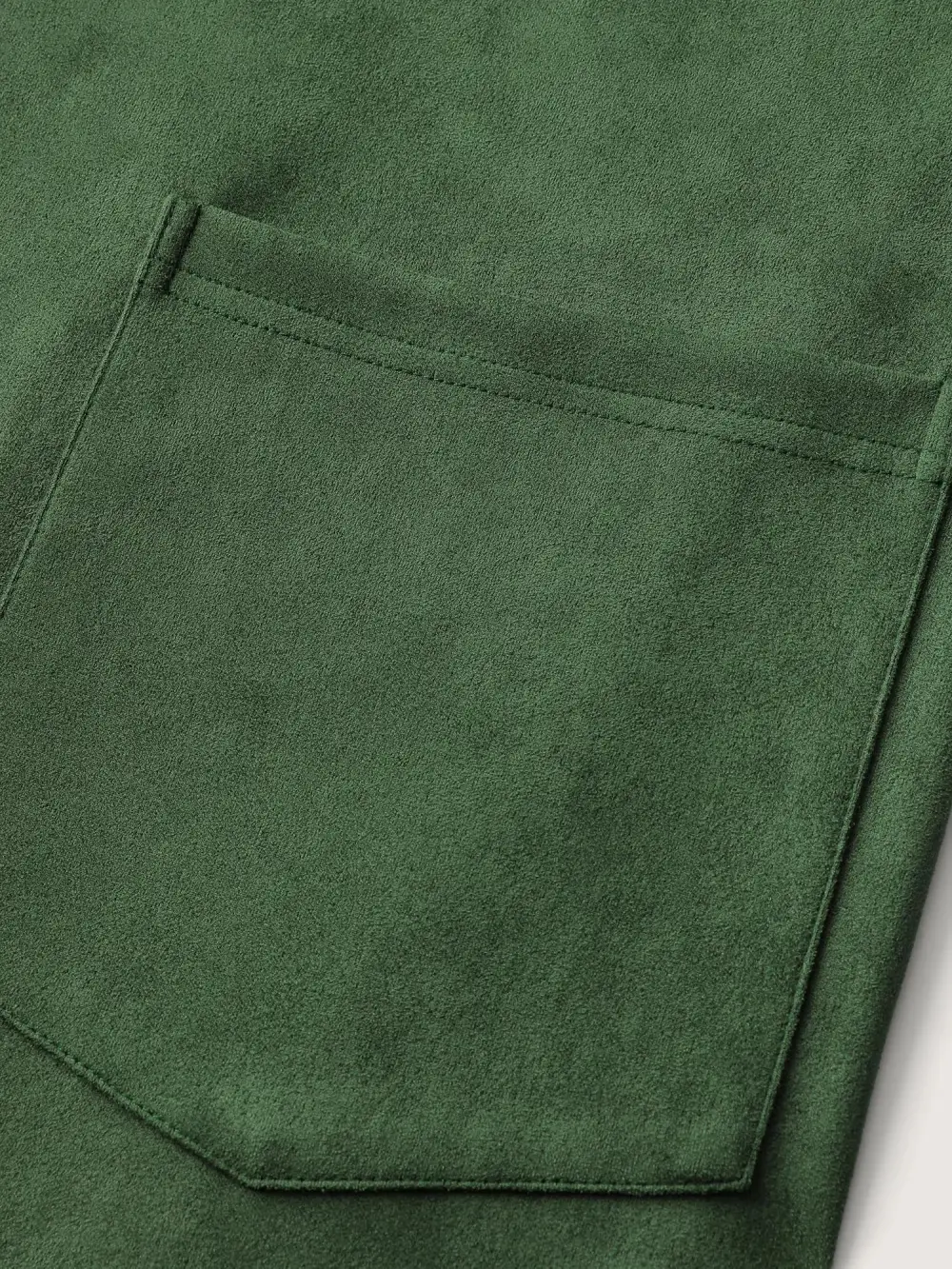 Suede Velvet Patch Pocket Stretchy Jumpsuit