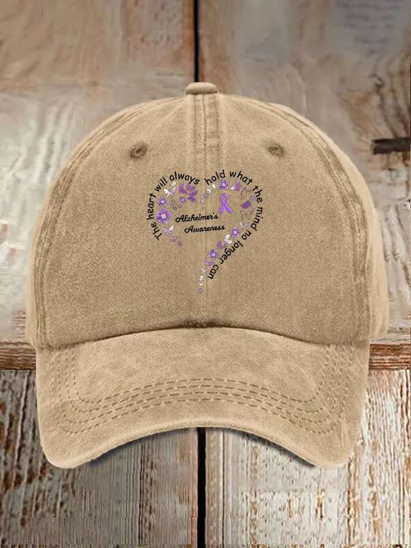 Alzheimer'S Casual Printed  Baseball Caps