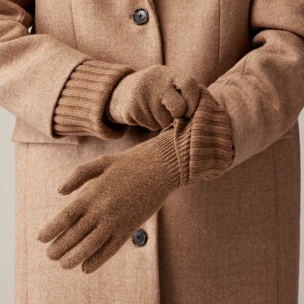 Cashmere tech-touch gloves