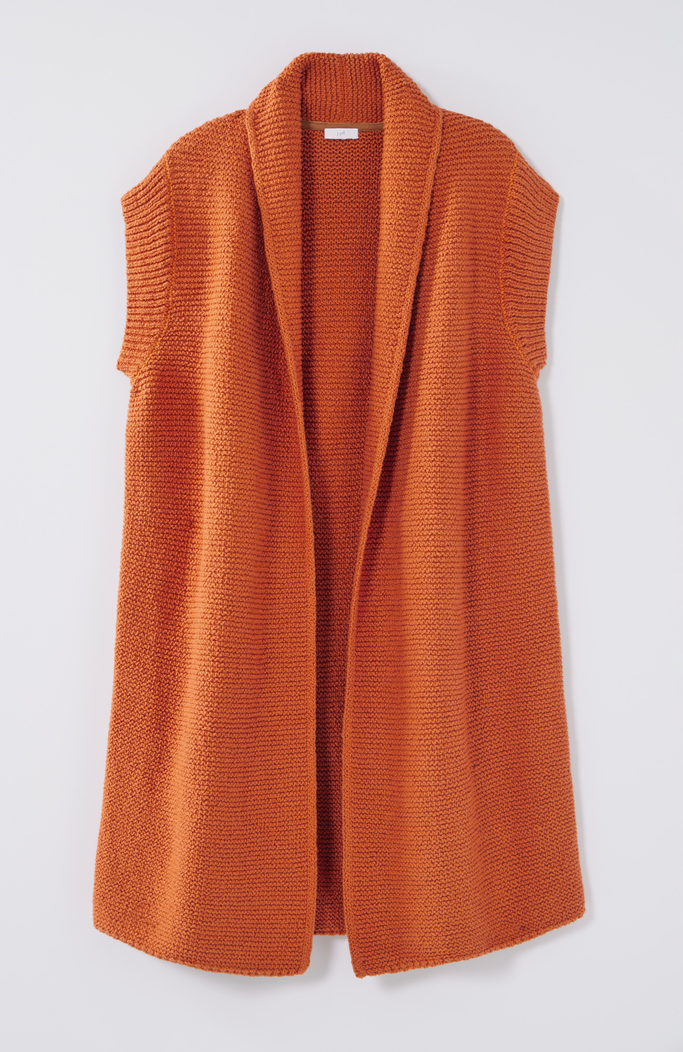 Textured Long Gilet Vest