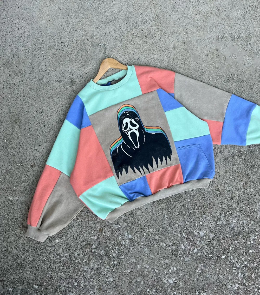 Sky Green hoodie how perfect and cozy piece for your Halloween day