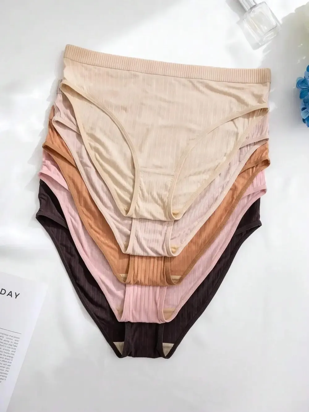 5 Pack Plus Size Pit Strip Triangle Panties