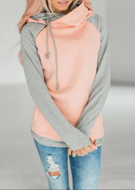 Matching color long sleeve zipper Tops