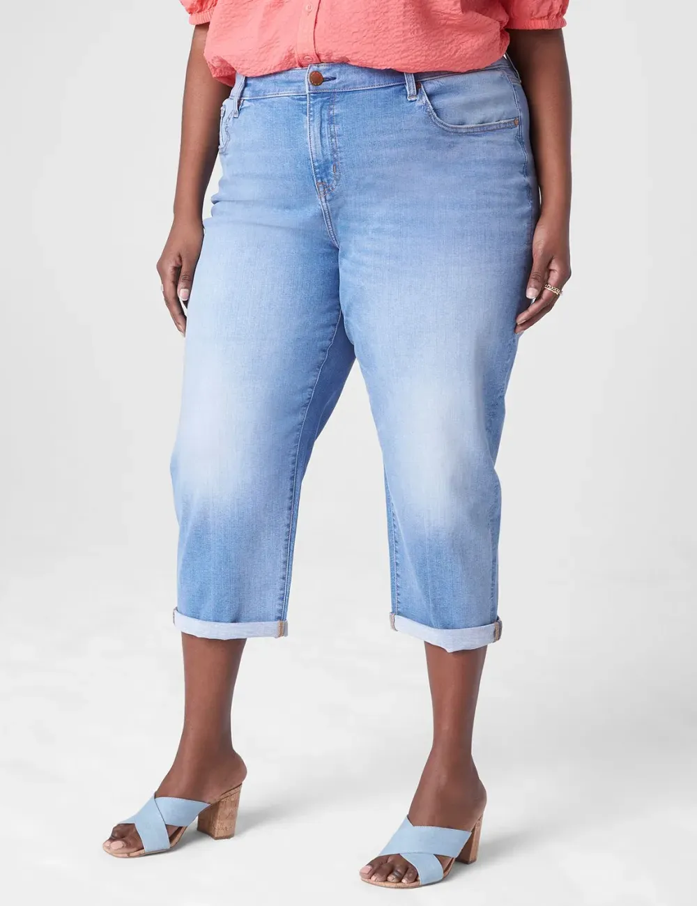 Signature Fit Boyfriend Capri Jean