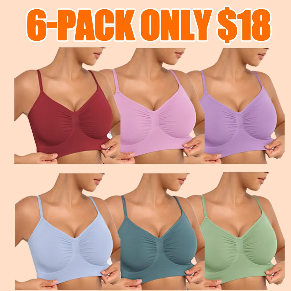 FeelinGirl Wireless Sculpt Bra – Seamless, Unlined, Comfortable Everyday Bralette for Women