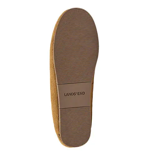 Women's Fuzzy Lined Suede Moccasin Slippers