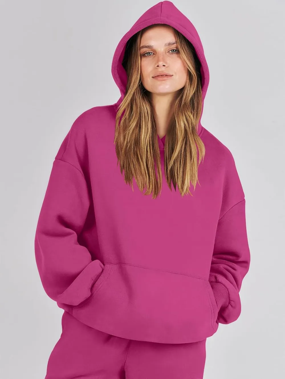 (Clearance Sale $1.99⚡) 2024 Women's Fall Oversized Casual Hoodie Two Piece Sweatshirt Jogging Pants Sweatshirt Set