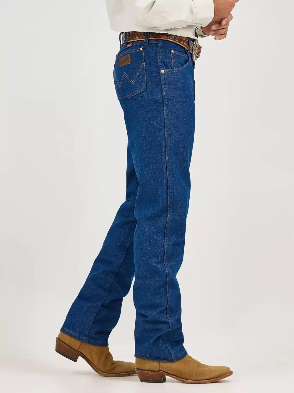 WRANGLER COWBOY CUT RELAXED FIT JEAN IN PREWASHED INDIGO