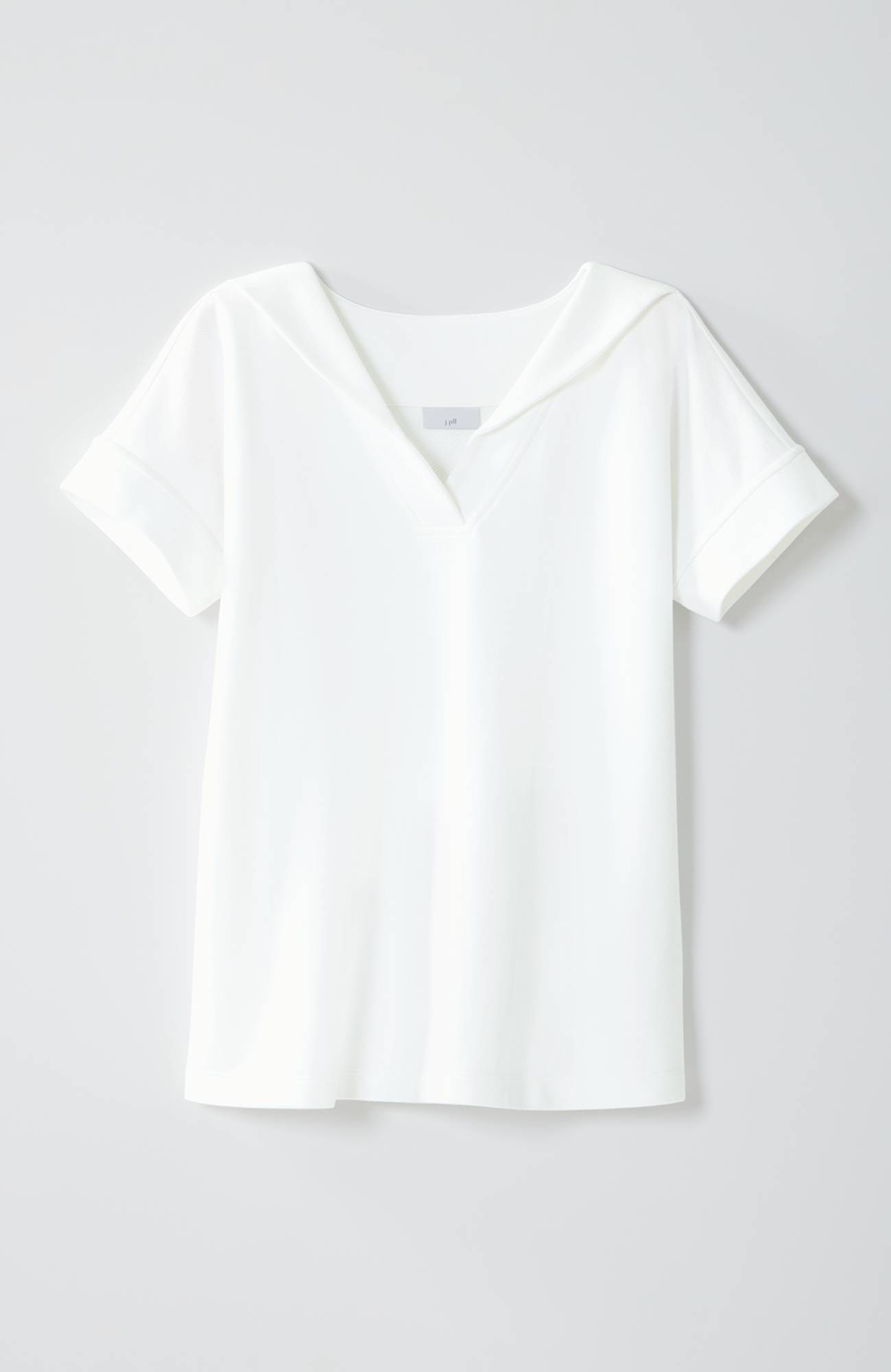 Collared Short-Sleeve Sweatshirt