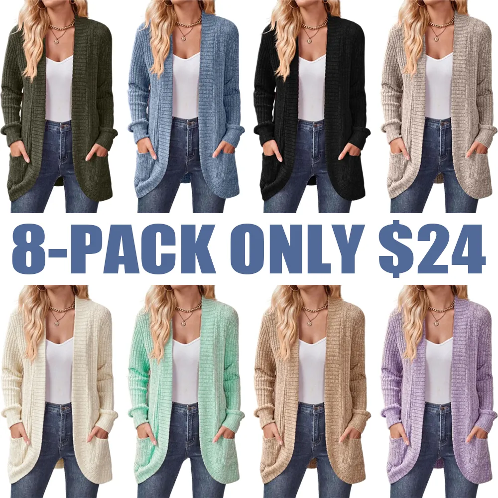Women's Lightweight Long Open-Front Cardigan